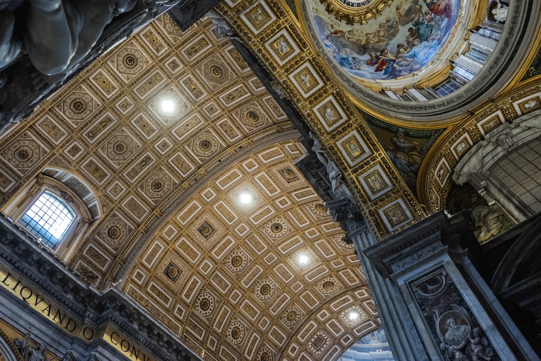 brown and gray building interior