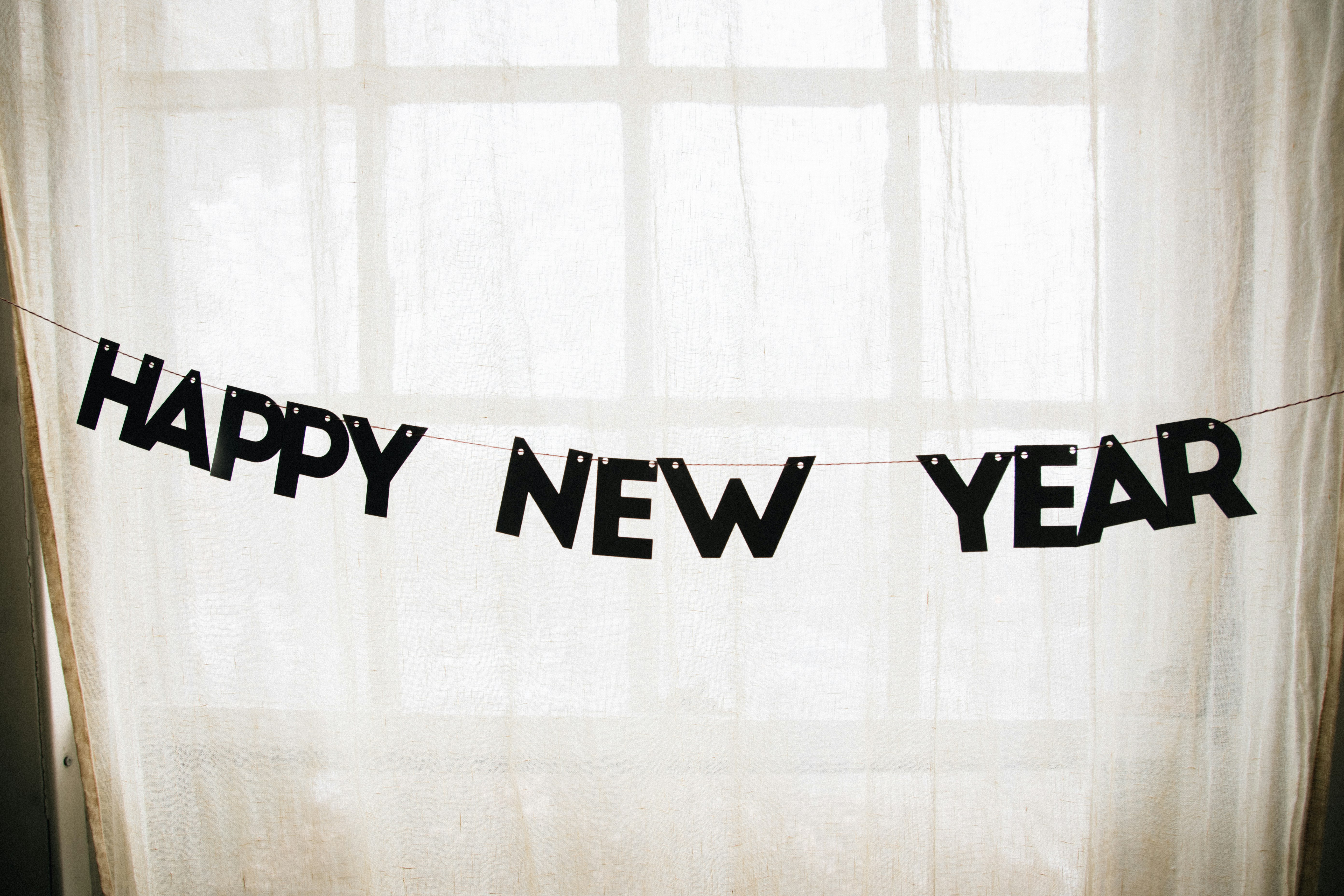 happy new year hanged decor
