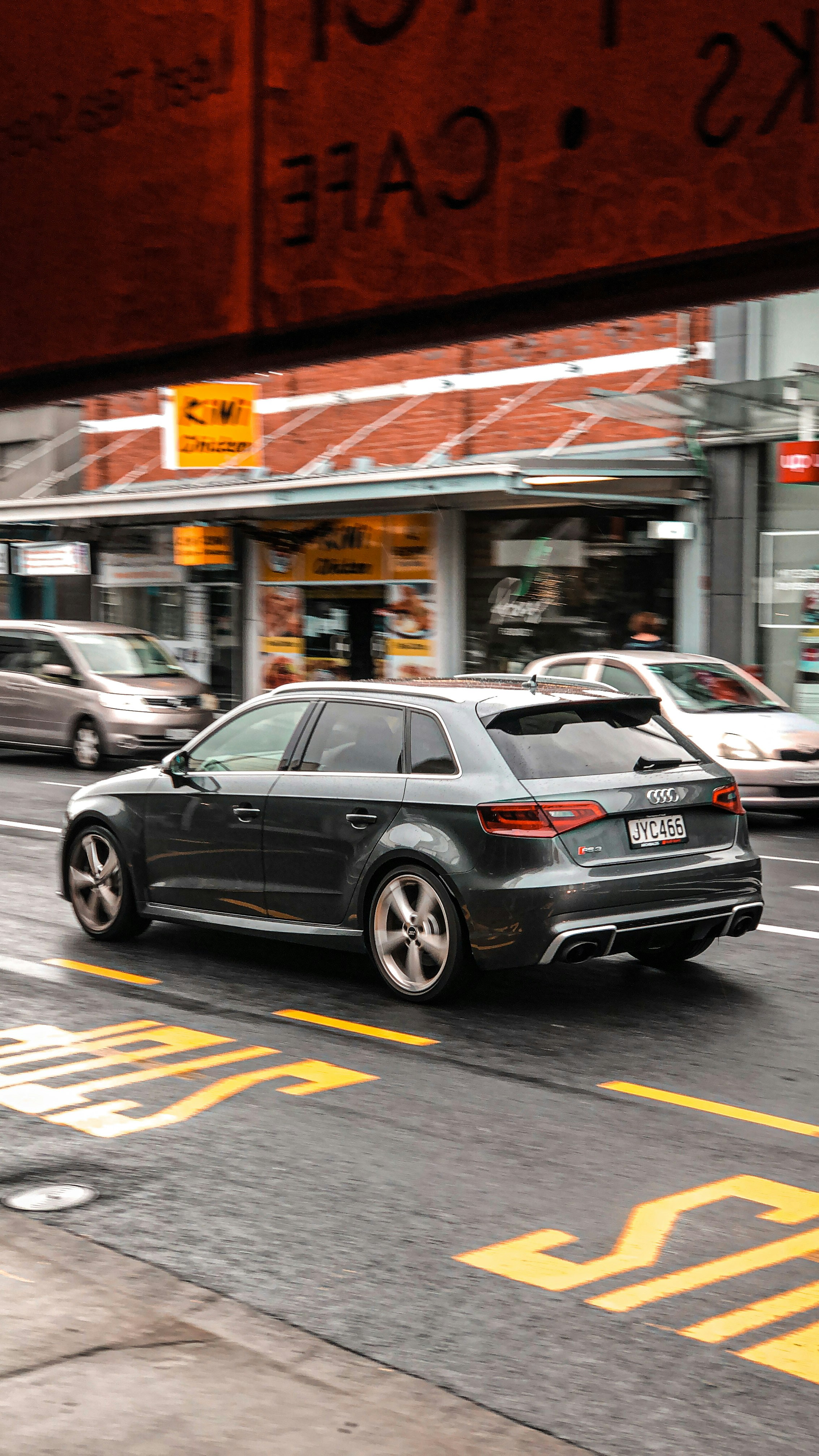 gray 5-door hatchback