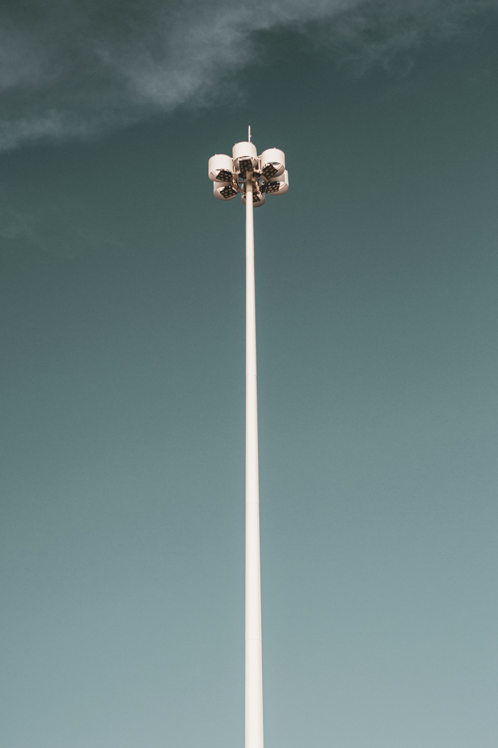 white lamp post during daytime