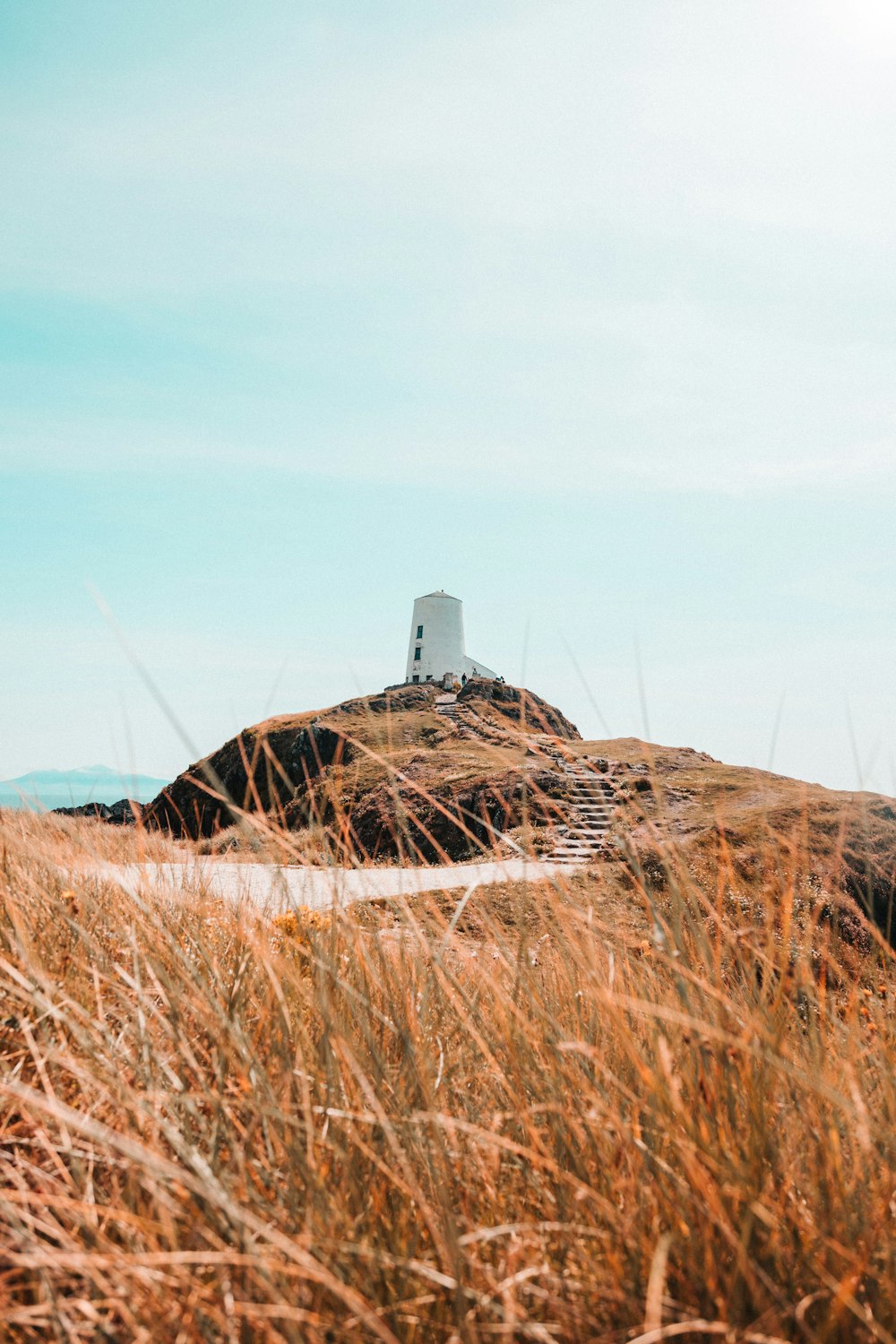 lighthouse on hill