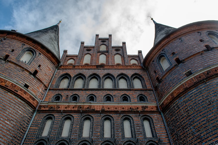The famous city gate of Lübeck, Germany.