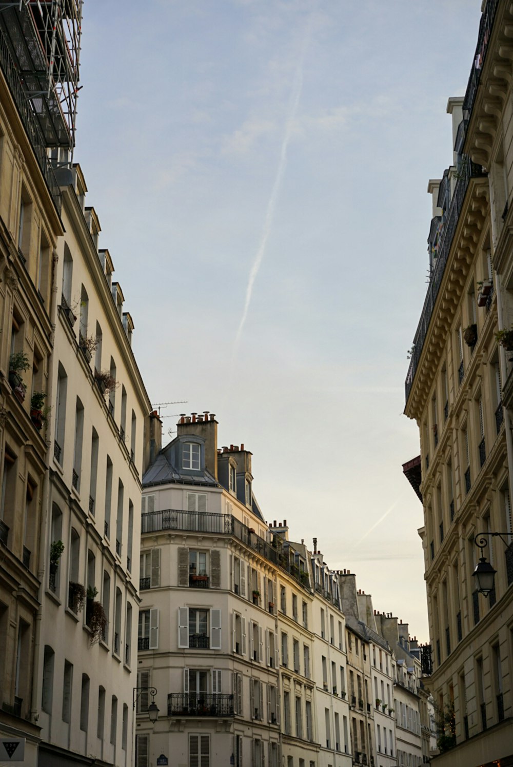 low angle photo of buildings