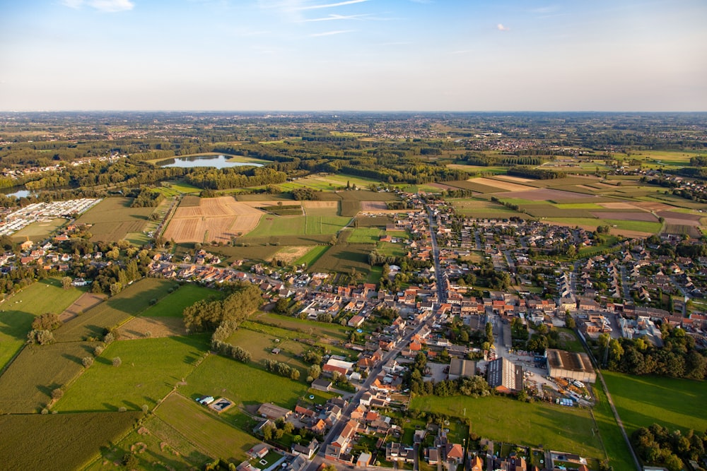 aerial photography of buildings