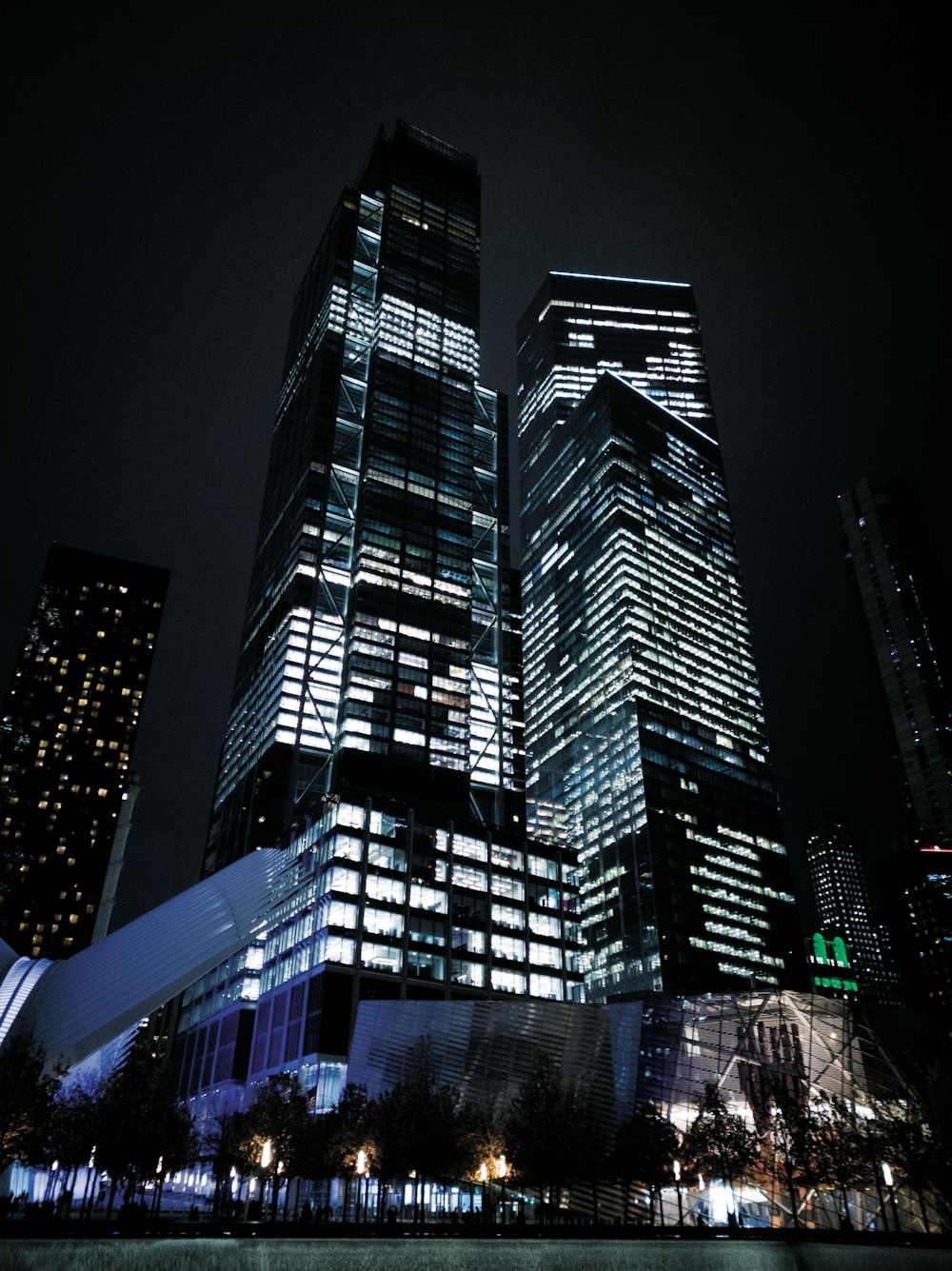 low angle photo of city buildings