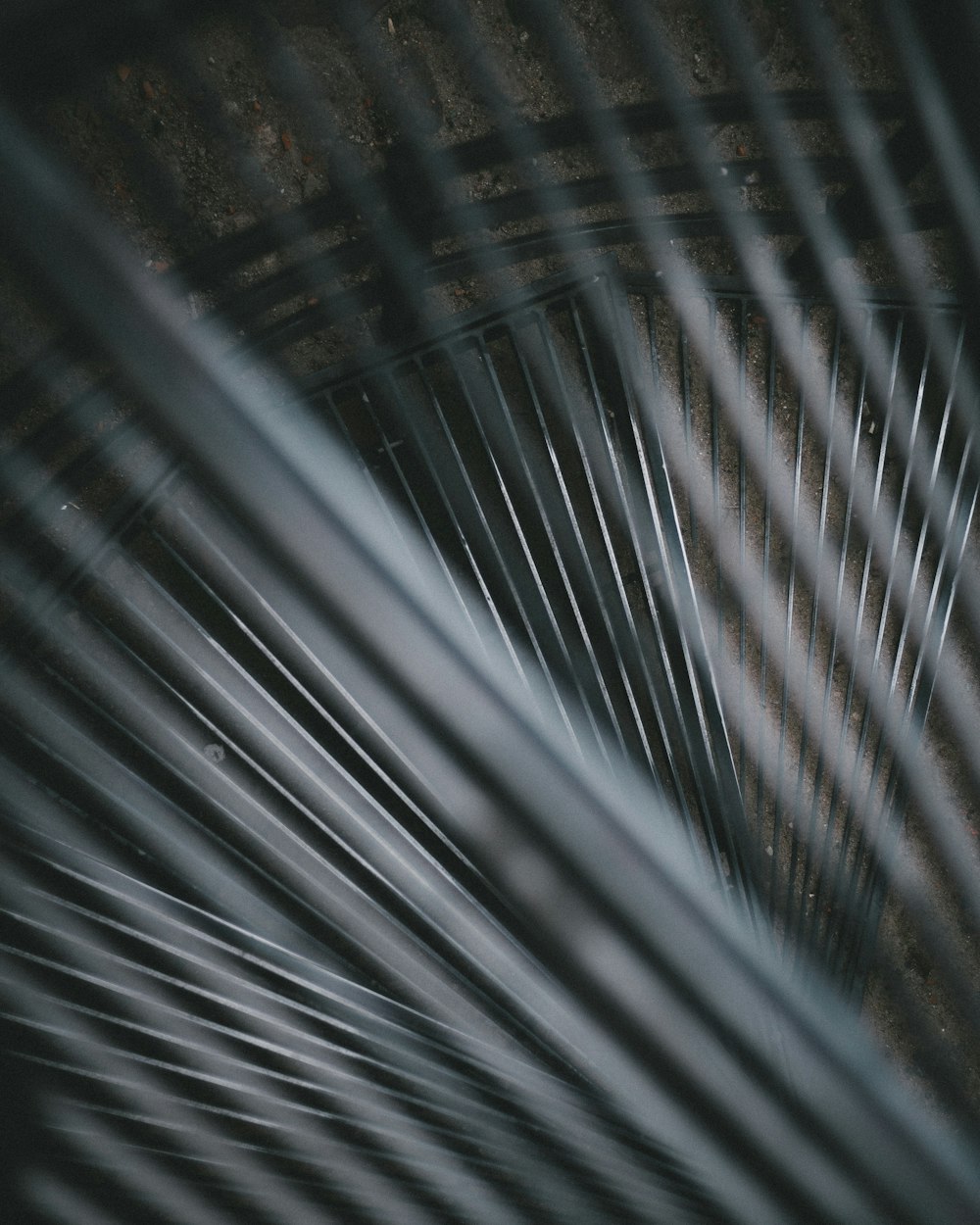 a close up of a metal object with a blurry background