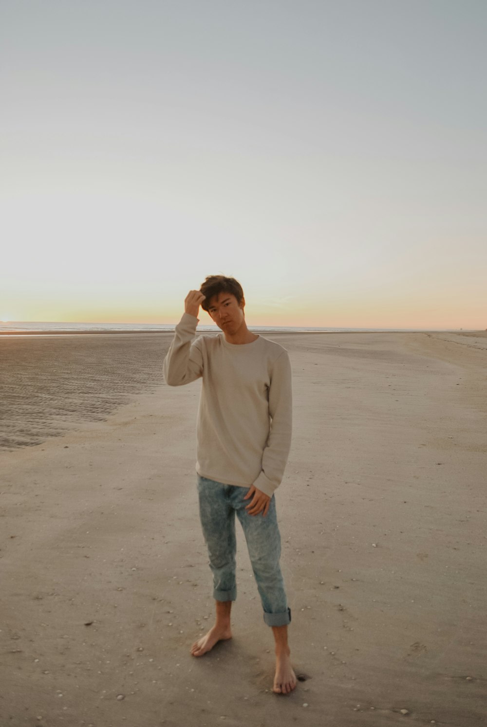 man at beach