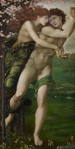 painting of couple