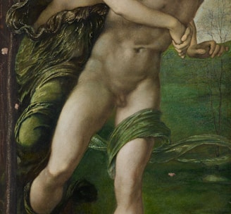 painting of couple