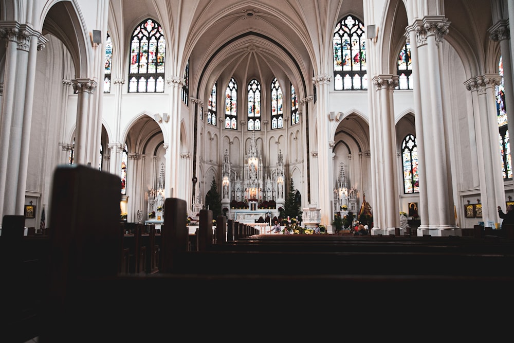 white church interior