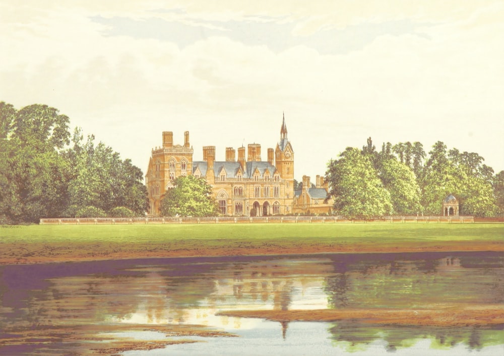 painting of castle