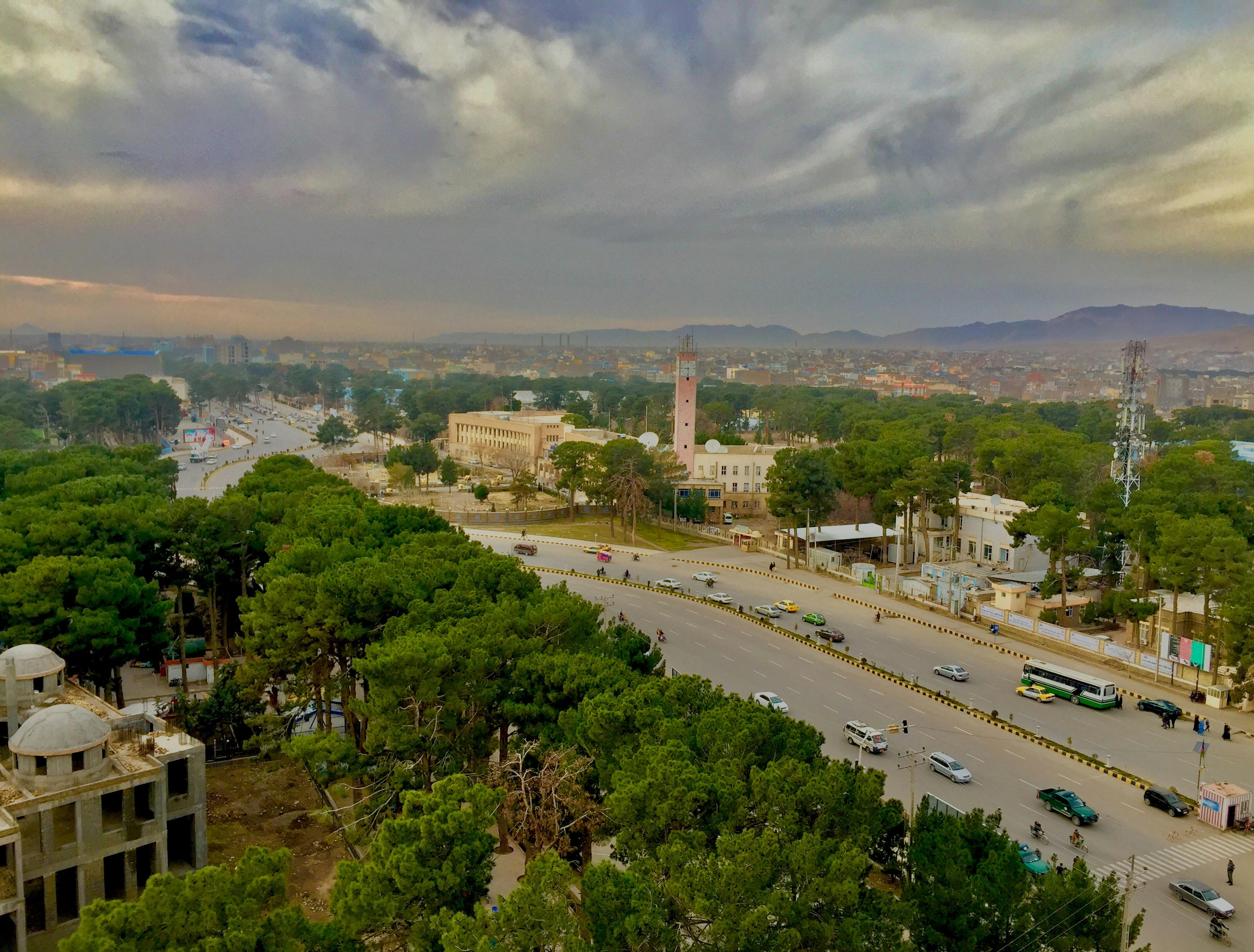 aerial photo of cities