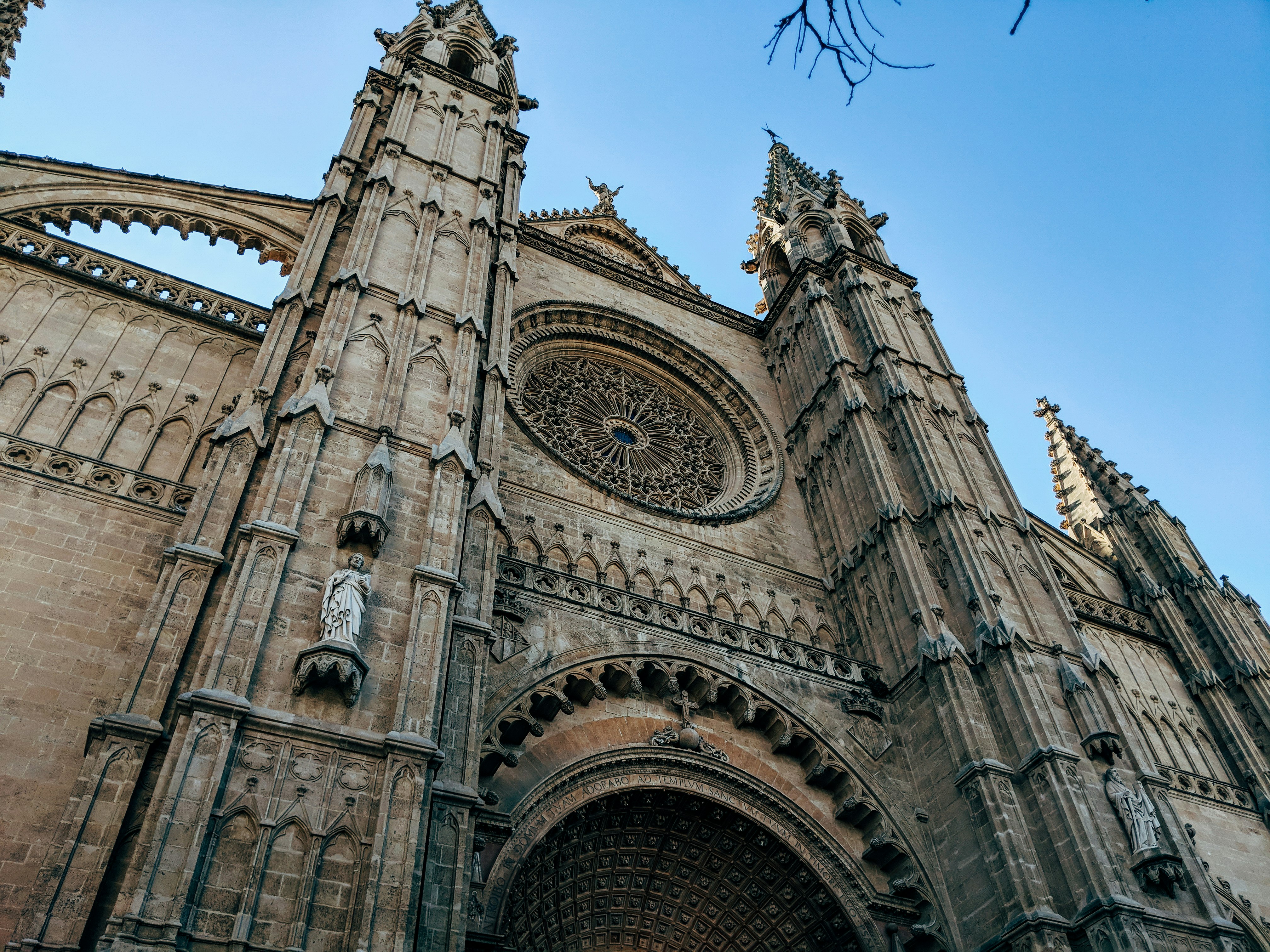 low angle photo of church