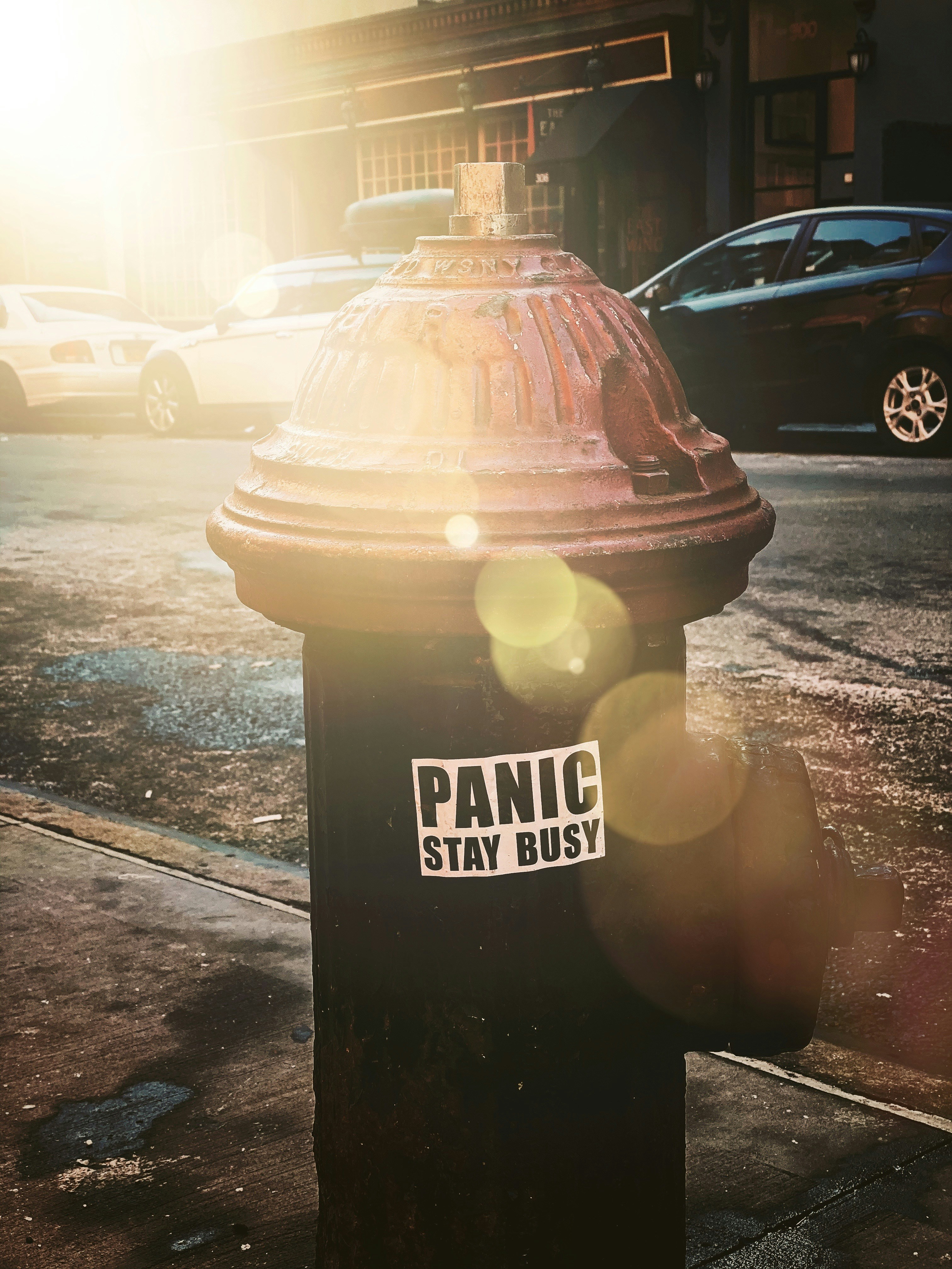 通り脇の消火栓