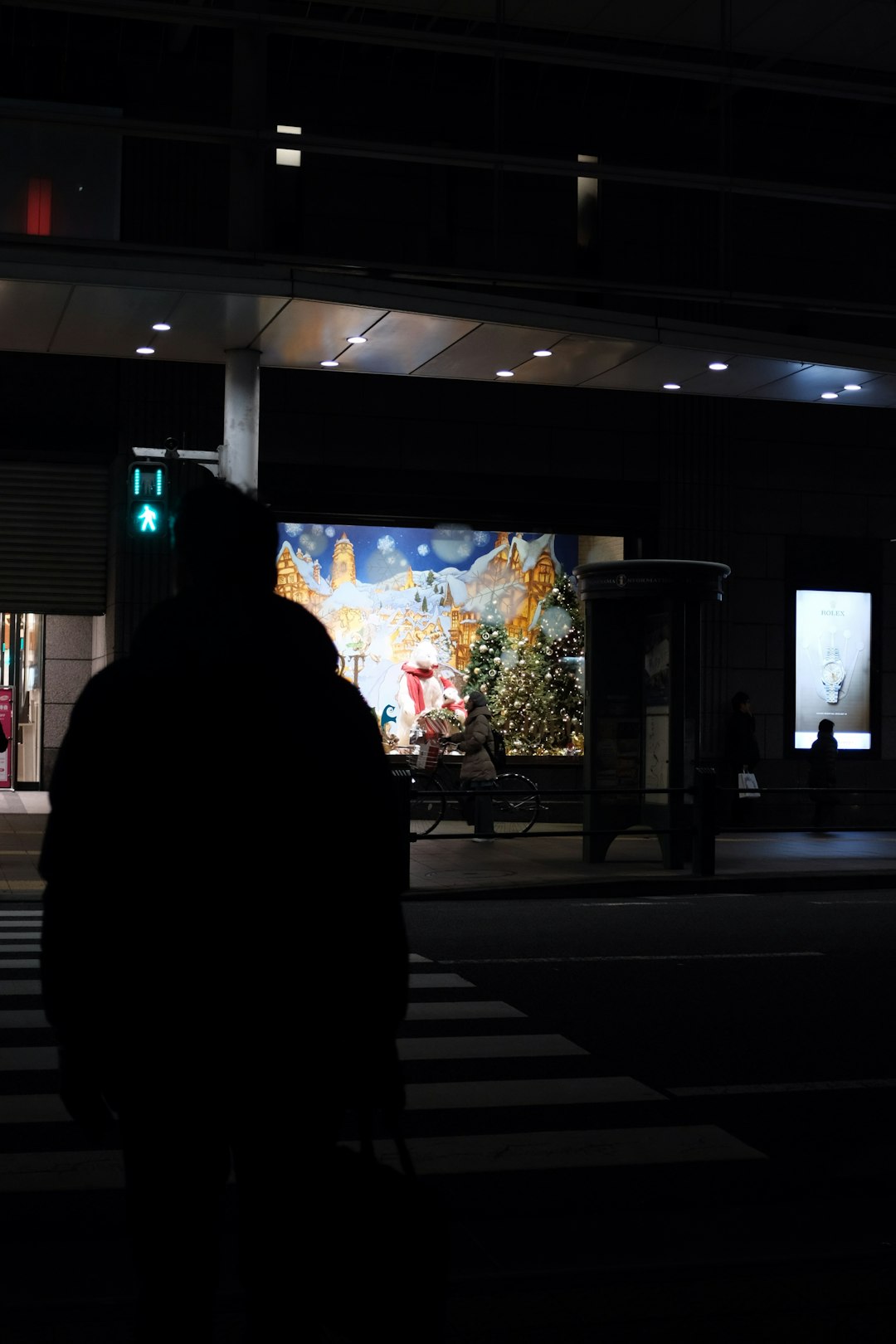 man wearing black bubble jacket