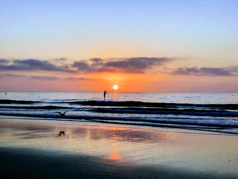 golden hour at beach