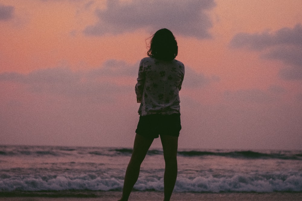 woman at beach