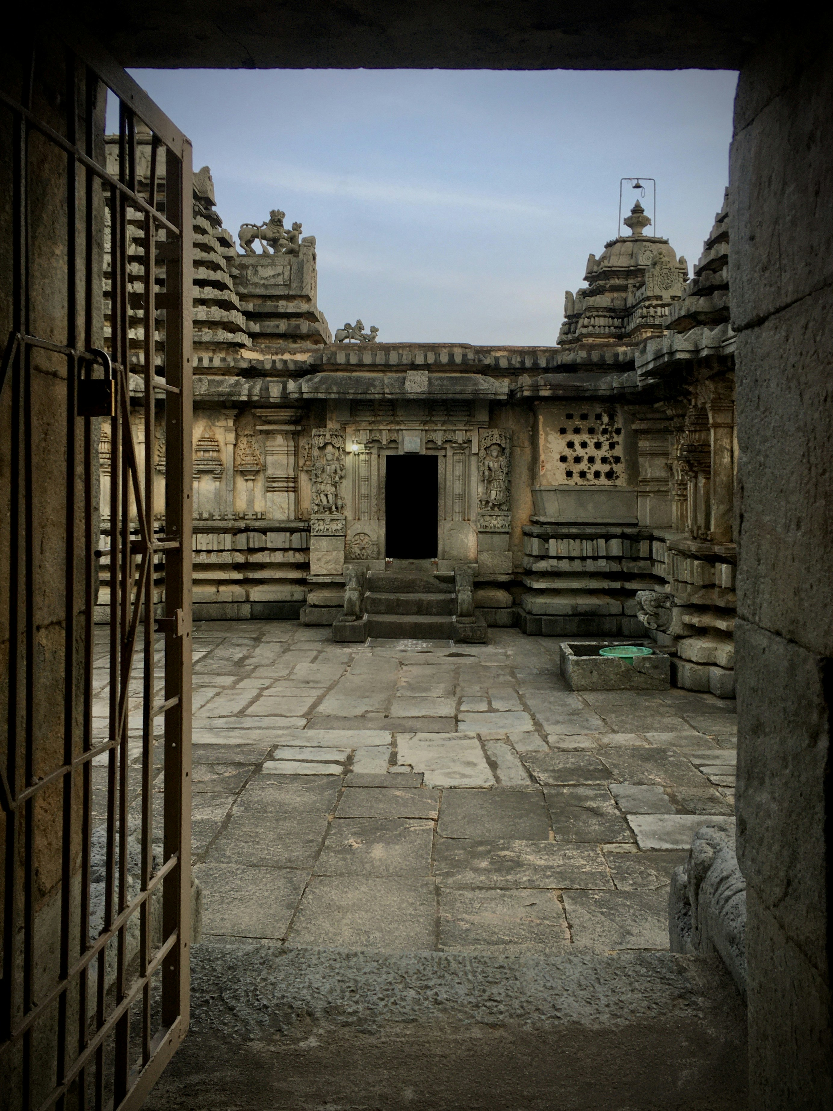 opened gate of concrete building during daytime