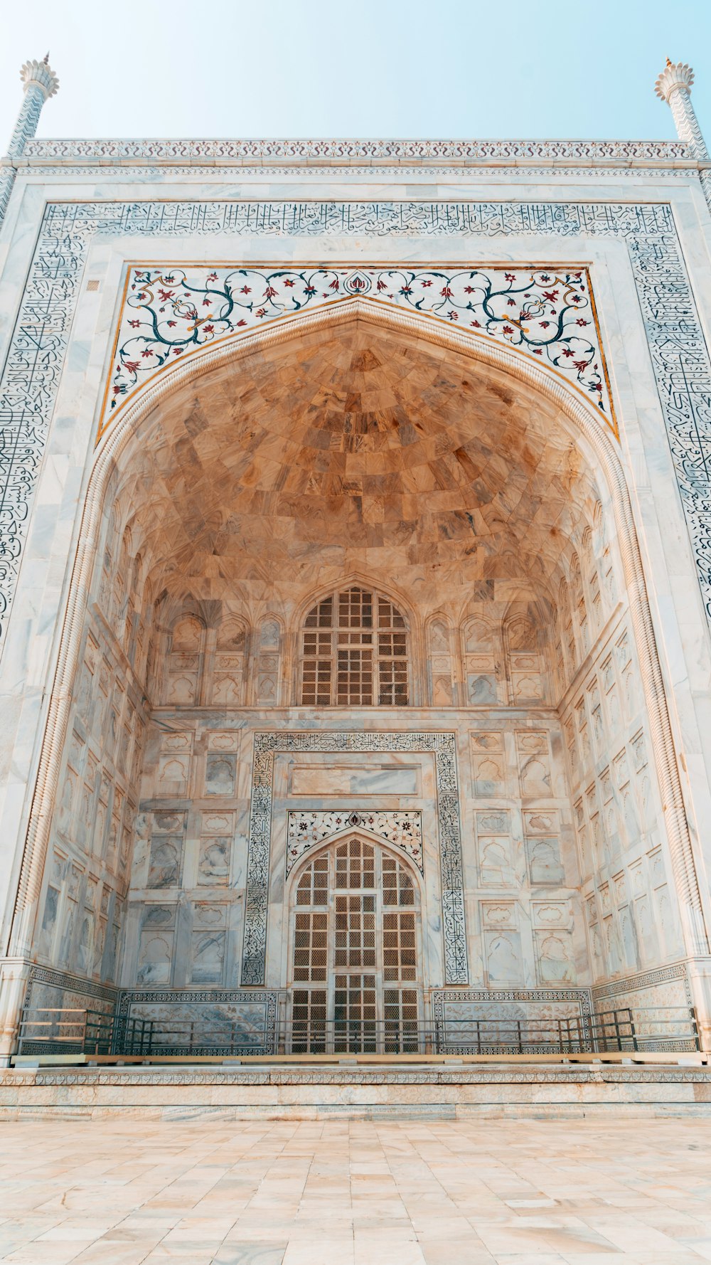 white and brown concrete mosque