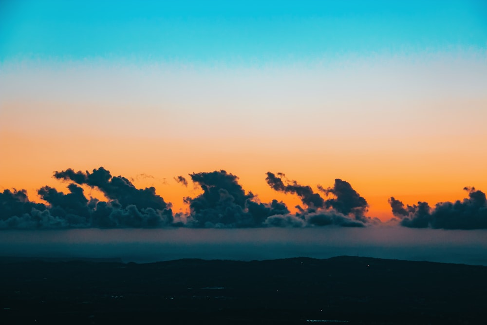 clouds during golden hour