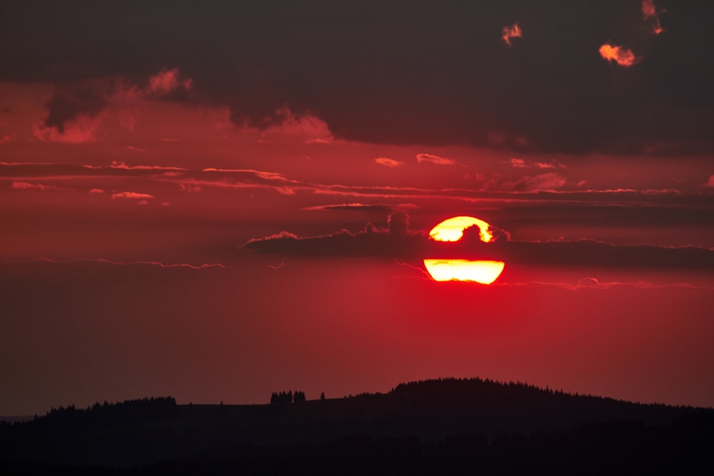 photographie de coucher de soleil