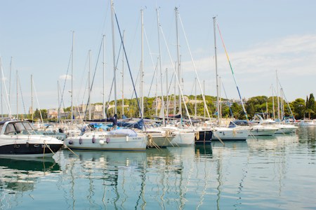 Yachts at Huntington Harbor Suffolk County Long Island