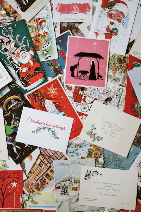 assorted greeting cards