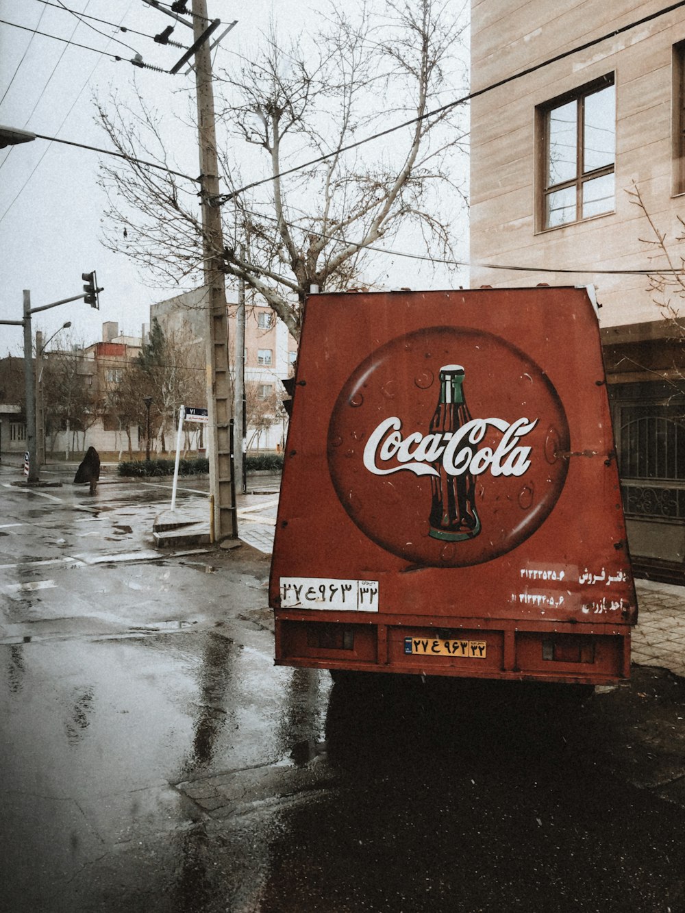 red Coca-Cola truck