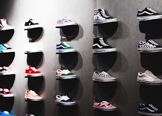 Vans shoes on display photograph