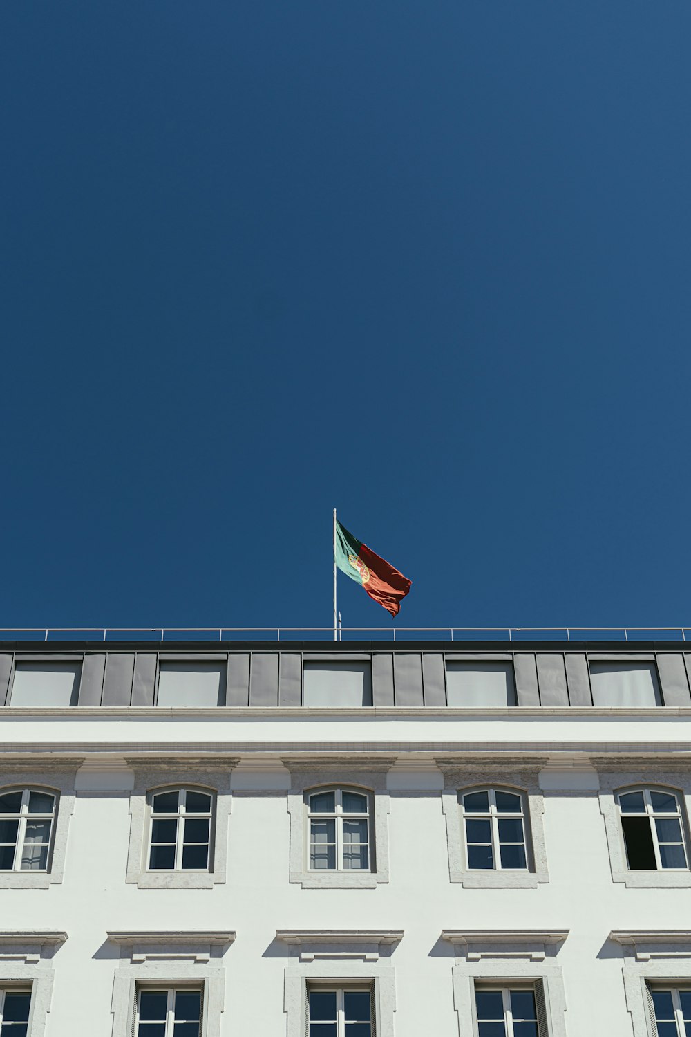 flag on roof