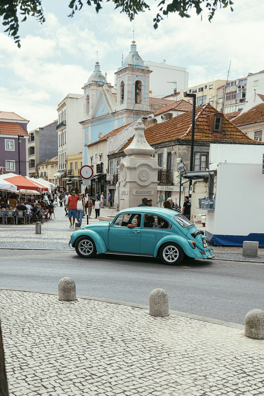 Volkswagen Beetle on road