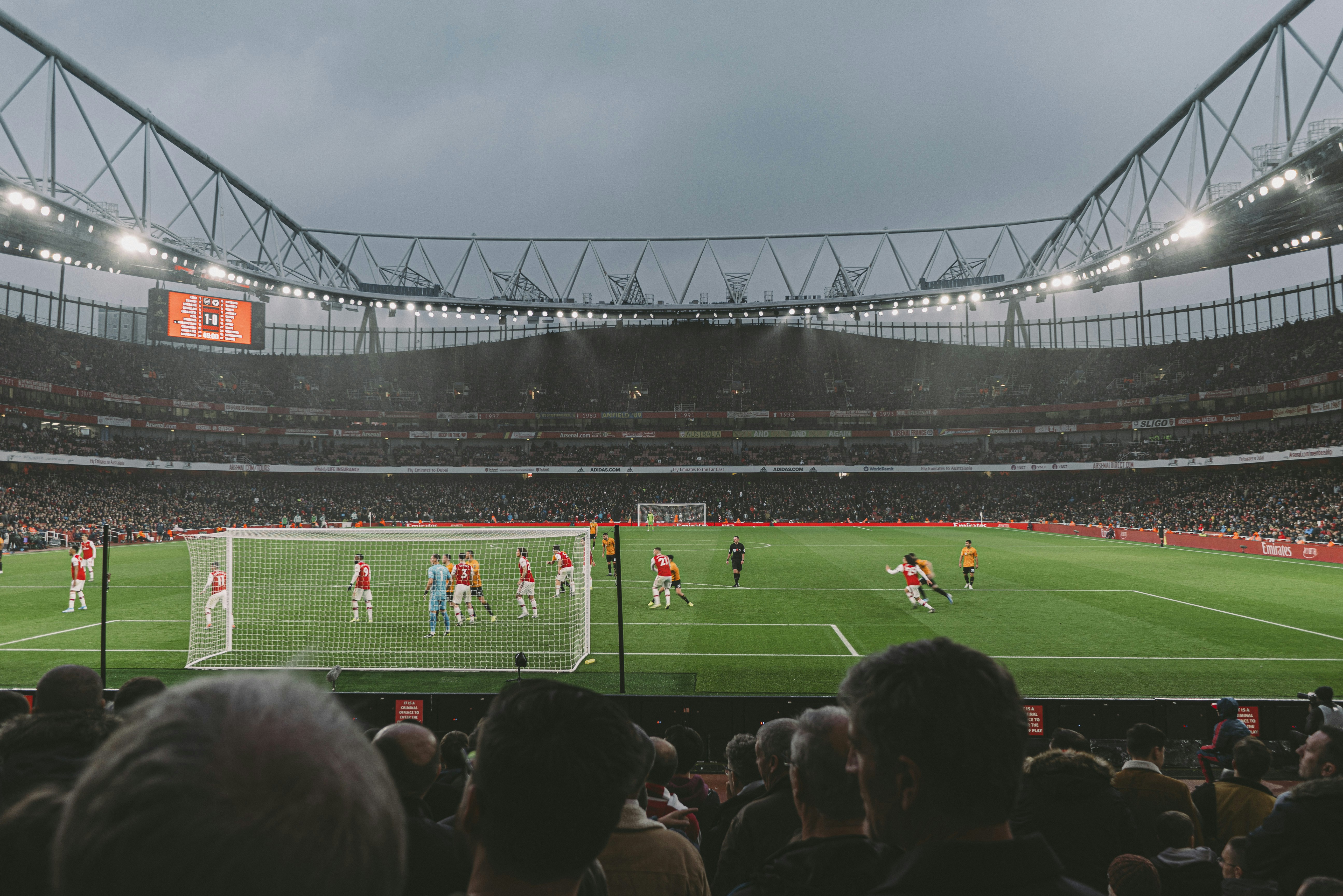 people in soccer stadium