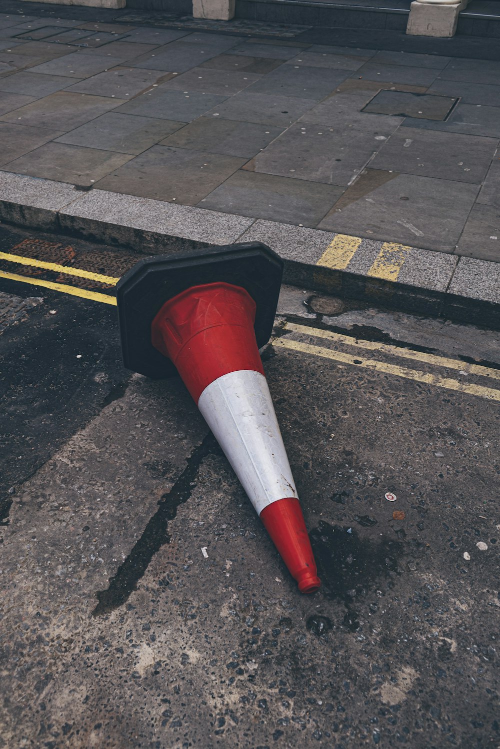 red traffic cone