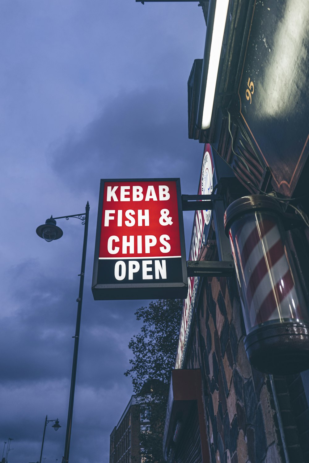 Kebab Fish & Chips sign