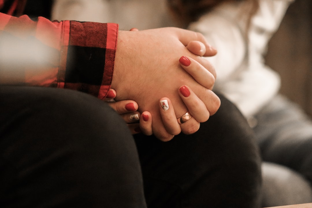 couple holding hands