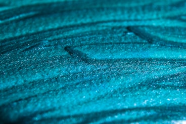 a close up view of a blue surface