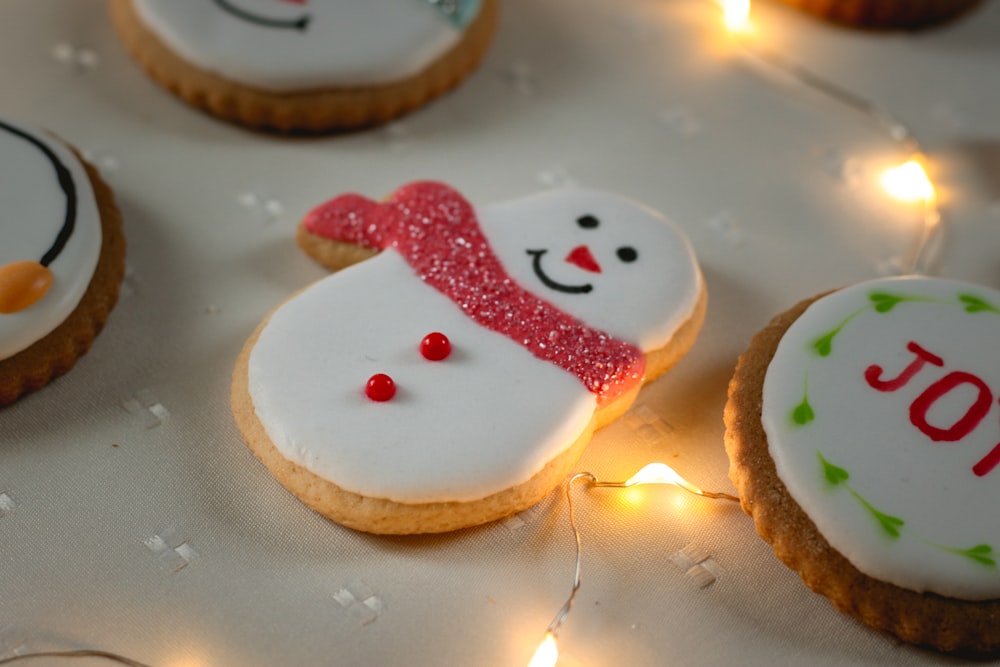Biscuits bonhomme de neige