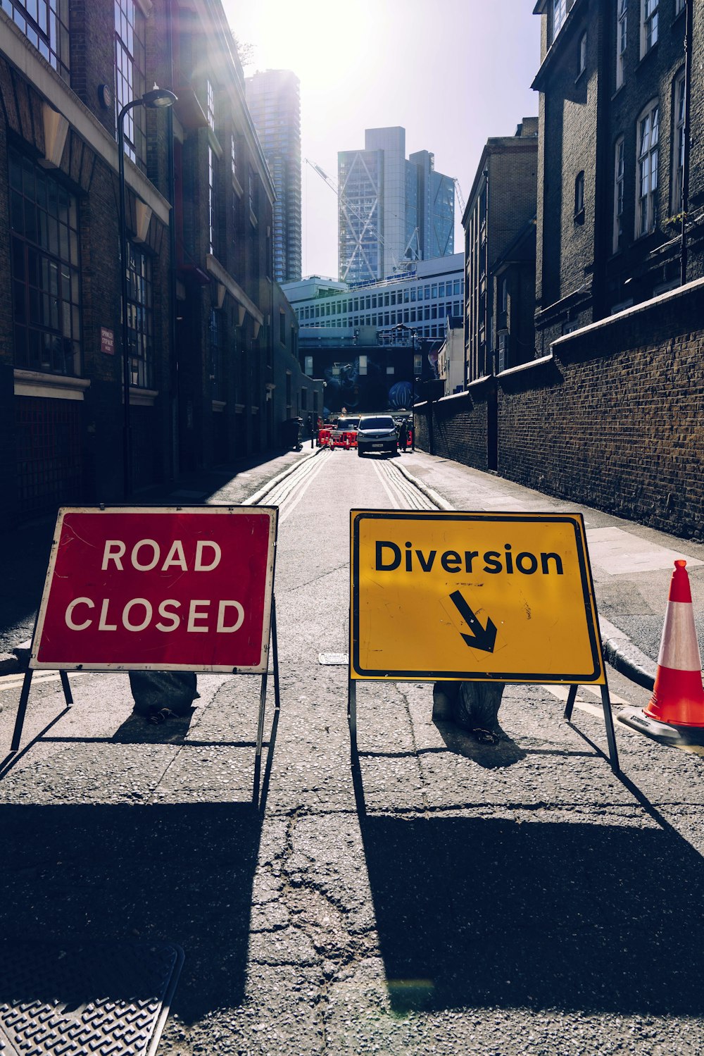 Road Closed signage