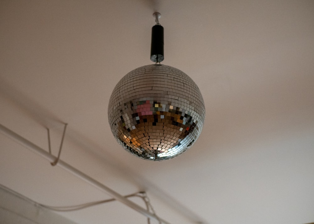 silver disco ball