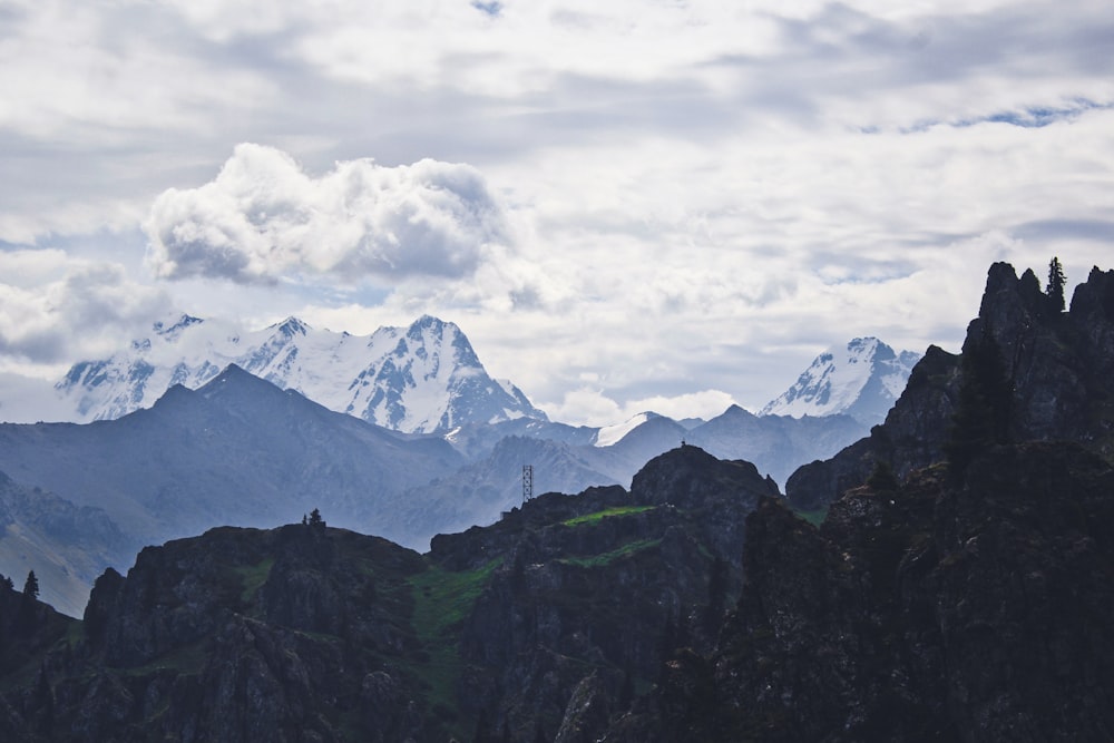 wide angle photo of mountain