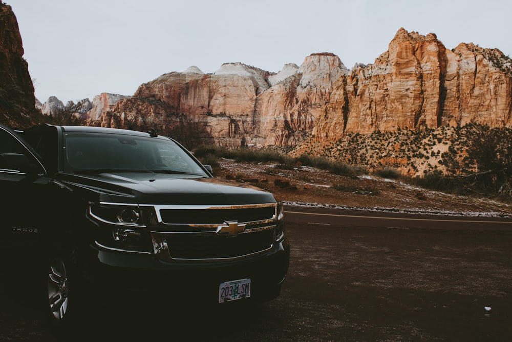 black Chevrolet SUV