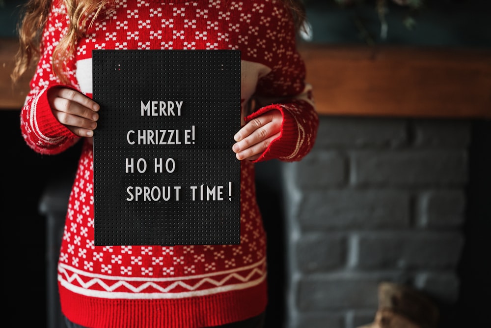merry Chrizzle ho ho sprout time sign