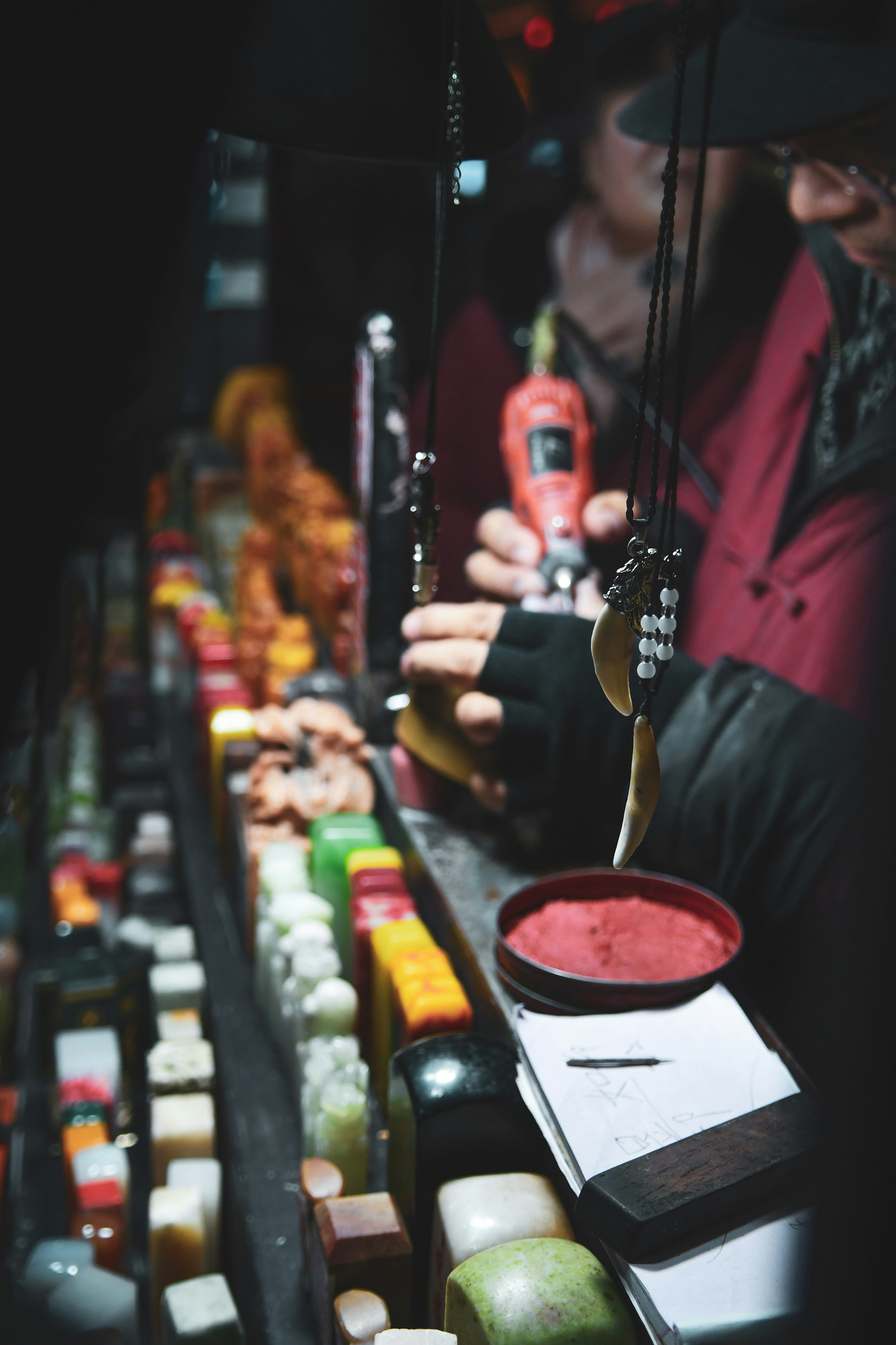 assorted-color container lot