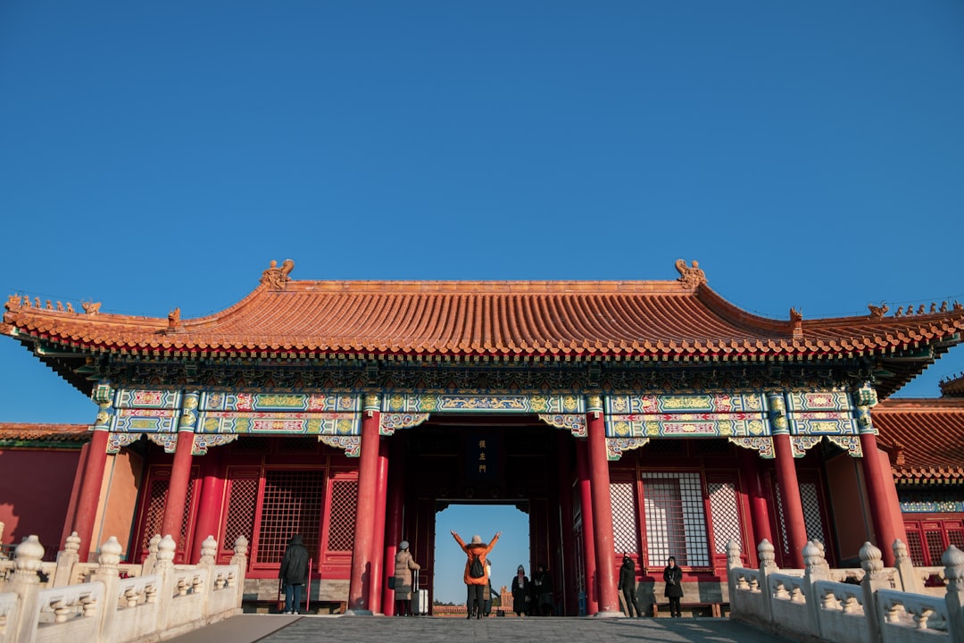 man standing near the building