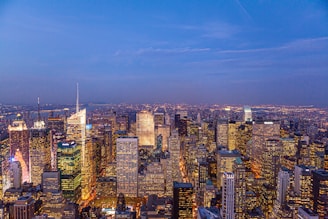 city during night
