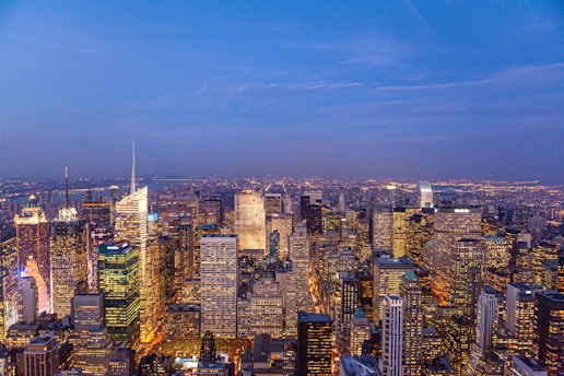 city during night