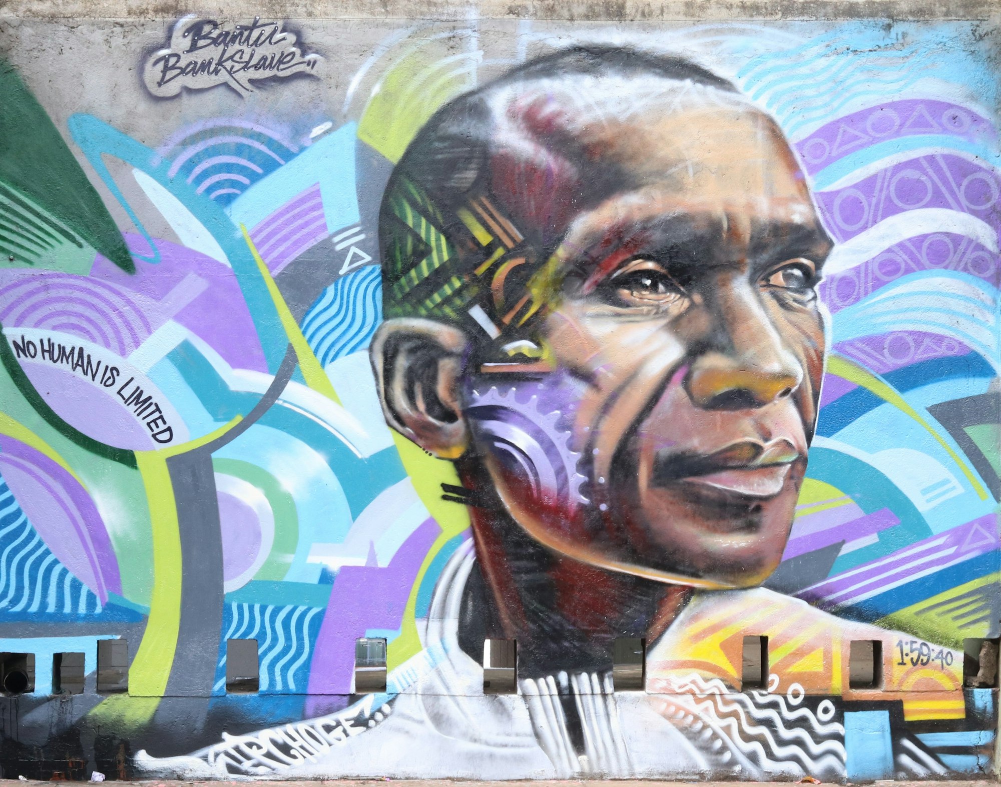 Street art mural in Nairobi, Kenya