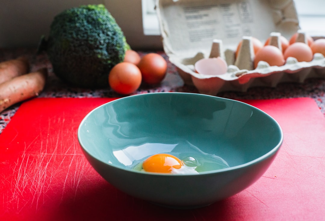 bowl of egg yolk