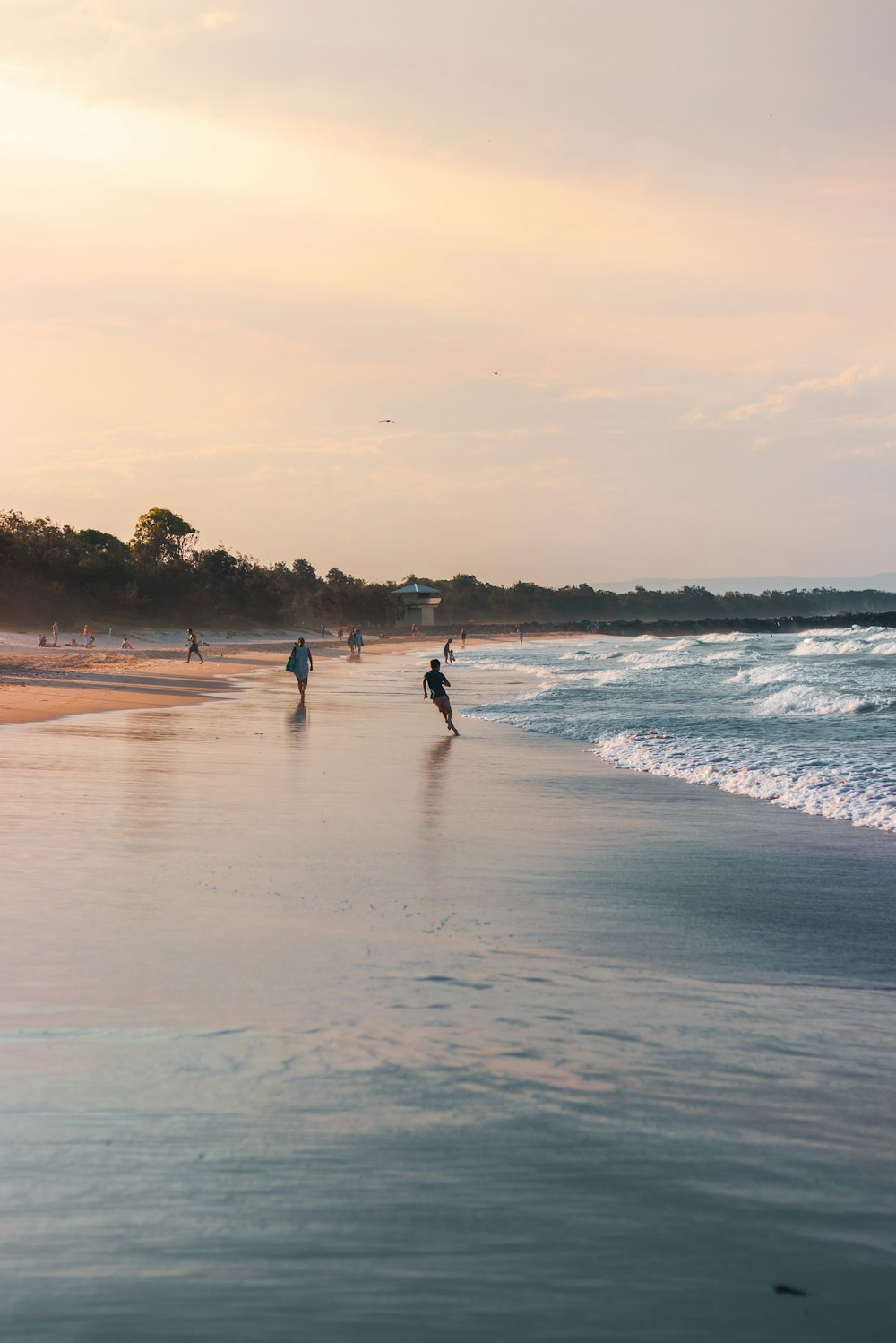 people playing on beach