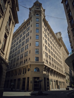 beige concrete buildings